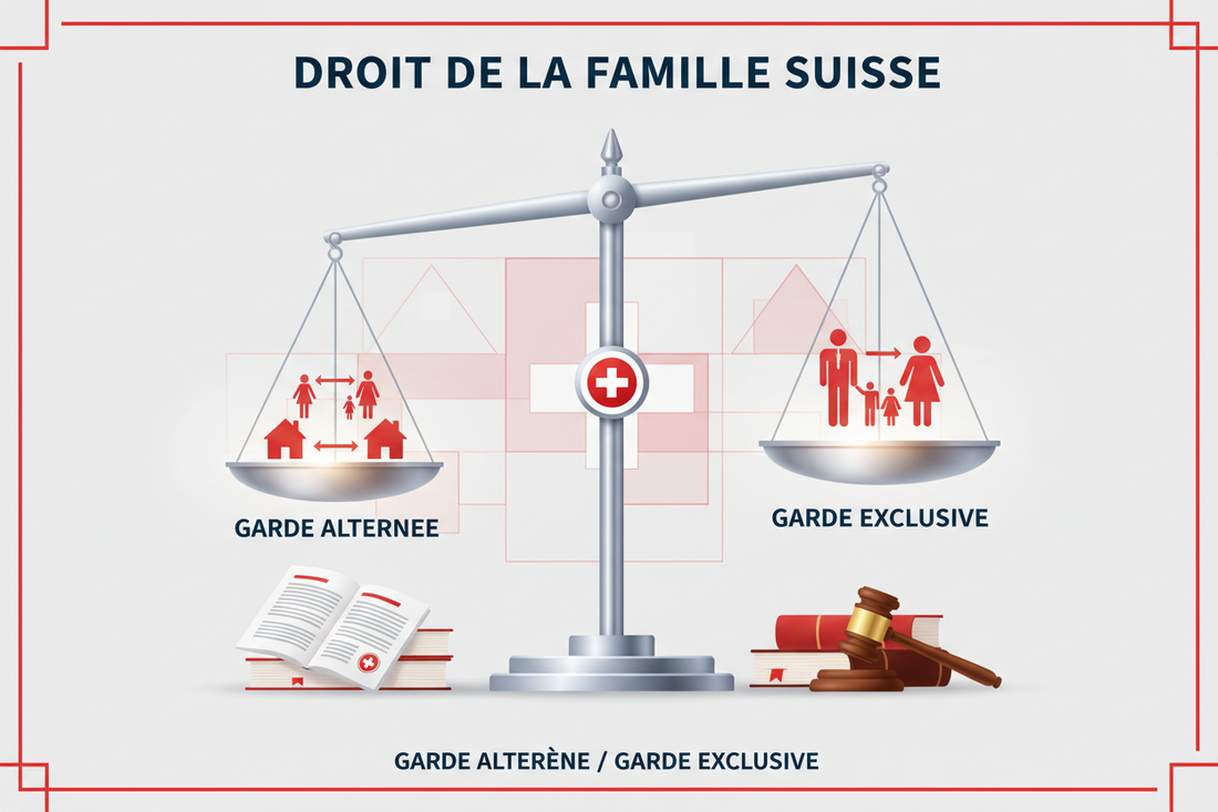 FriendlyDivorce Suisse-Garde alternée ou garde exclusive-ce que dit la loi suisse