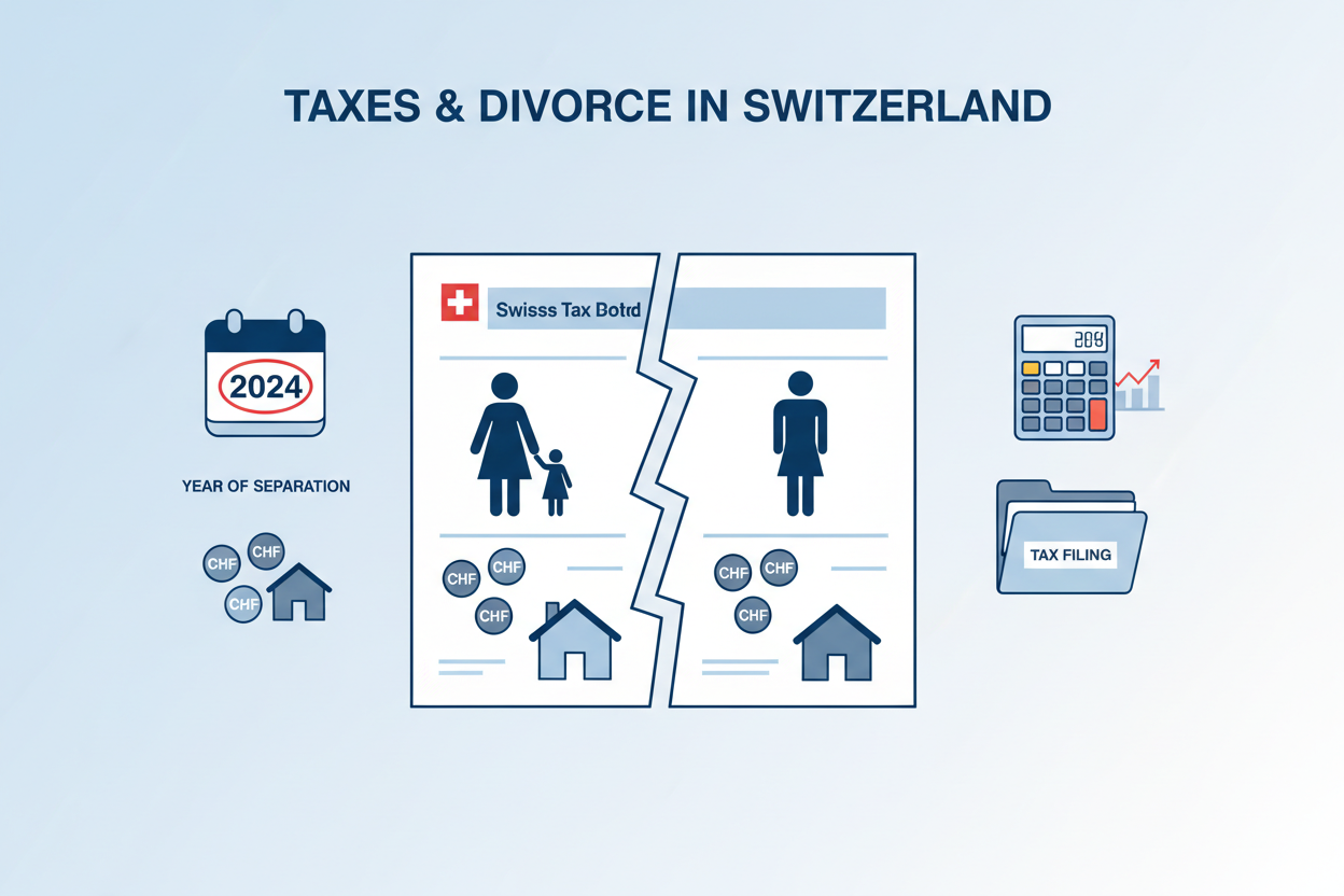FriendlyDivorce Suisse - Impôts et divorce - qui paie quoi l’année de la séparation