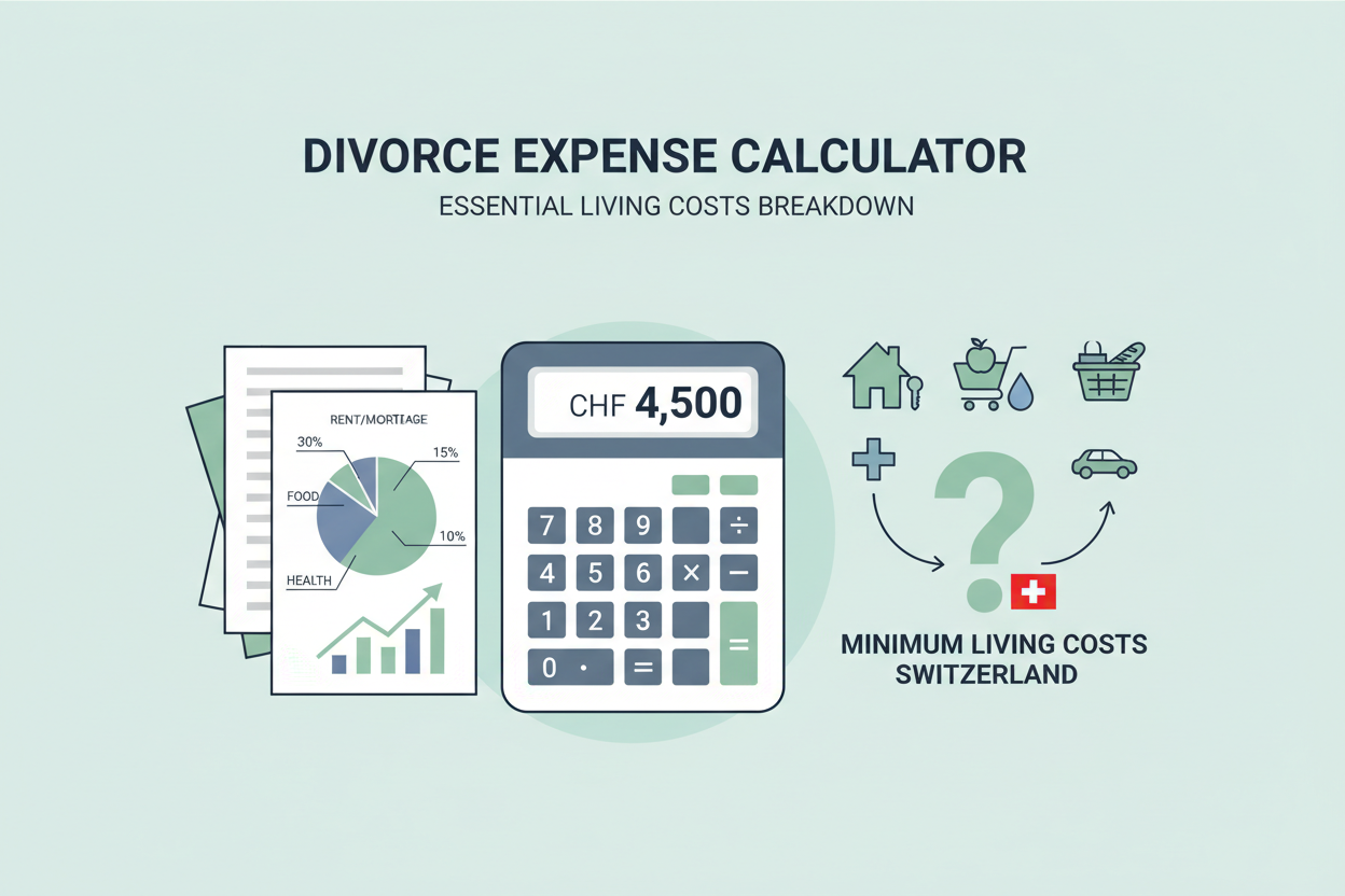 FriendlyDivorce Suisse-Le minimum vital - comprendre le calcul de base en cas de divorce