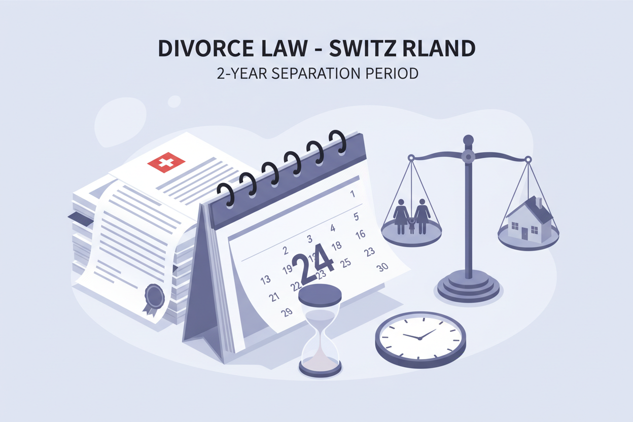 FriendlyDivorce Suisse - Refus de divorcer - le délai de 2 ans expliqué